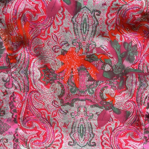 Cabi Bright Pink & Red Sleeveless Top Size Small - Picture 3 of 5